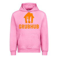 Fuchsia Pink Grubhub t-shirt Urban Hoodie - DesigneFamous