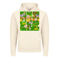Vintage Artic farm life seamless pattern Vintage Hoodie - FaDigitalArtStudio