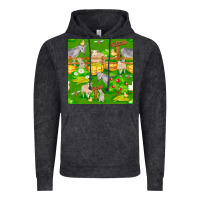 Vintage Black farm life seamless pattern Vintage Hoodie - FaDigitalArtStudio