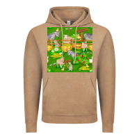Vintage Coffee farm life seamless pattern Vintage Hoodie - FaDigitalArtStudio