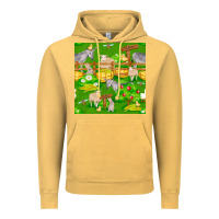 Vintage Mustard farm life seamless pattern Vintage Hoodie - FaDigitalArtStudio