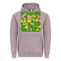 Vintage Zinc farm life seamless pattern Vintage Hoodie - FaDigitalArtStudio