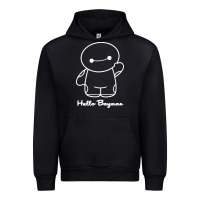 Black hello baymax Urban Hoodie - DesigneFamous