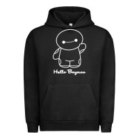 Pigment Black hello baymax Urban Hoodie - DesigneFamous