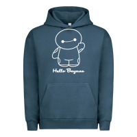 Pigment Midnight Navy hello baymax Urban Hoodie - DesigneFamous