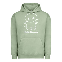 Pigment Oil Green hello baymax Urban Hoodie - DesigneFamous