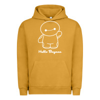 Pigment Peanut Butter hello baymax Urban Hoodie - DesigneFamous