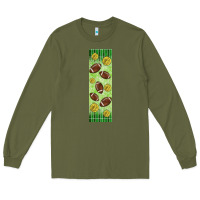 Army Green american football with lightning bolt  pen wrap Long Sleeve Tee - BundleAndBundleShop