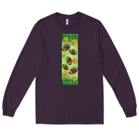Plum american football with lightning bolt  pen wrap Long Sleeve Tee - BundleAndBundleShop