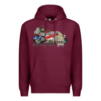 Burgundy mom of both Premium Hoodie - SublimationCraftShop
