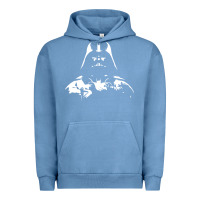 Pigment Pebble Blue darth vader Urban Hoodie - DesigneFamous