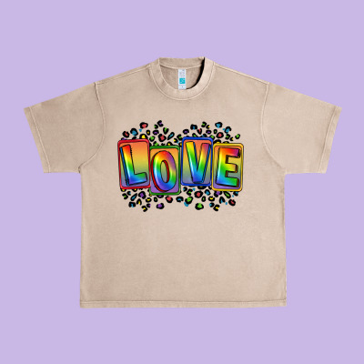Love Pride Urban Heavy Tee Designed By Fadigitalartstudio