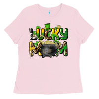 Bubblegum Pink lucky mom St. Patrick's Ladies Tee - HowdyJamesFarm