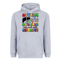 Heather Grey autism the journey that turns mama bears Heavyweight Hoodie - JahusDesignShop