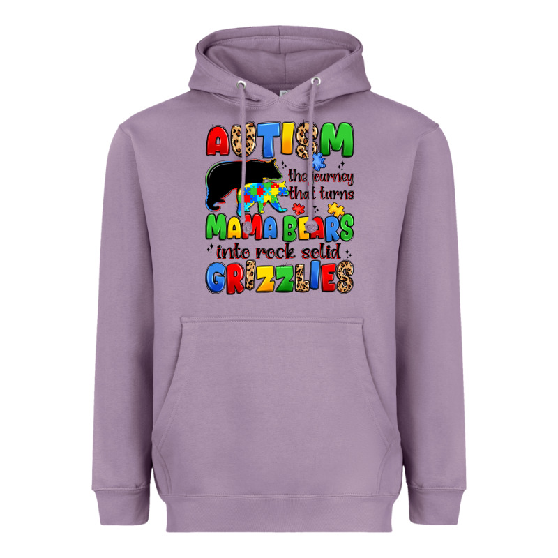 Autism The Journey That Turns Mama Bears Heavyweight Hoodie by JahusDesignShop | Teevron
