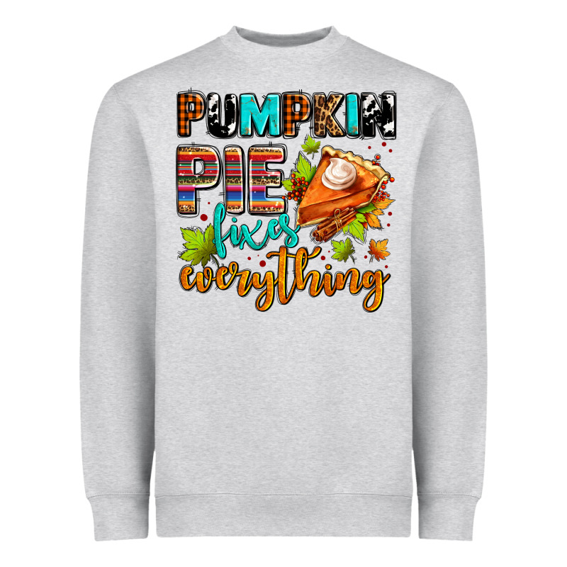 Pumpkin Pie Fixes Everything Heavyweight Sweatshirt by AdoDesignShop | Teevron