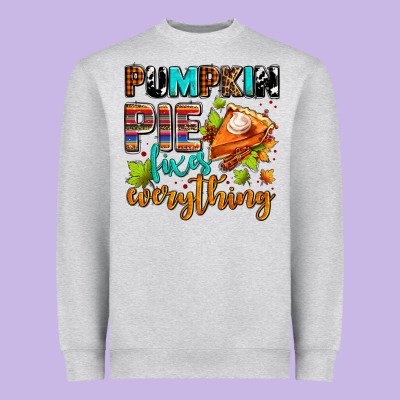 Pumpkin Pie Fixes Everything Heavyweight Sweatshirt Designed By Adodesignshop