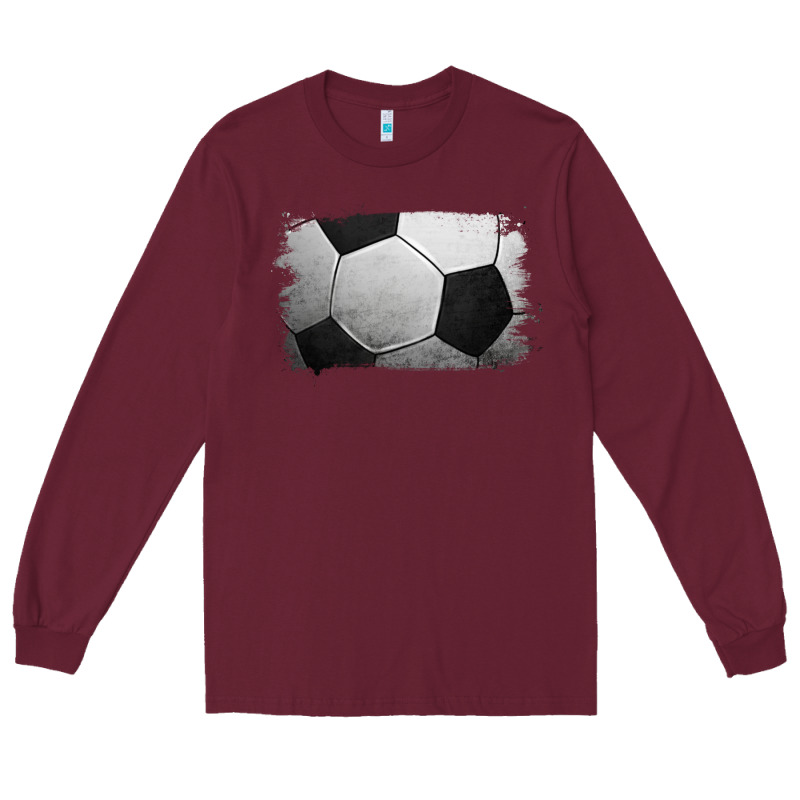 Soccer Ball Brushstroke Long Sleeve Tee by RanaPortraitStore | Teevron