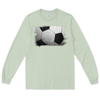 Matcha Soccer Ball Brushstroke Long Sleeve Tee - RanaPortraitStore