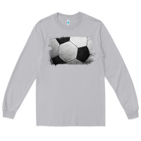 Moon Dust Soccer Ball Brushstroke Long Sleeve Tee - RanaPortraitStore