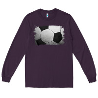 Plum Soccer Ball Brushstroke Long Sleeve Tee - RanaPortraitStore