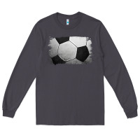Smoke Soccer Ball Brushstroke Long Sleeve Tee - RanaPortraitStore