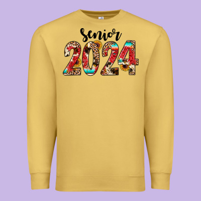 Senior 2024 Western Premium Sweatshirt Designed By Jahusdesignshop