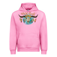 Fuchsia Pink Wild Heart Urban Hoodie - JahusDesignShop