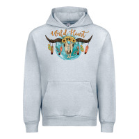 Heather Grey Wild Heart Urban Hoodie - JahusDesignShop