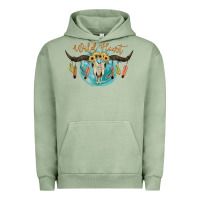 Pigment Oil Green Wild Heart Urban Hoodie - JahusDesignShop