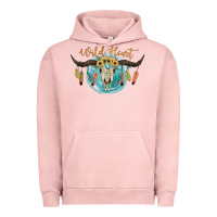 Pigment Salmon Wild Heart Urban Hoodie - JahusDesignShop