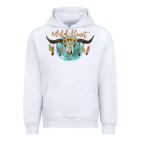 White Wild Heart Urban Hoodie - JahusDesignShop