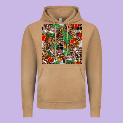 Christmas Donkey Vintage Hoodie Designed By Fadigitalartstudio
