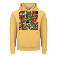 Vintage Mustard christmas donkey Vintage Hoodie - FaDigitalArtStudio