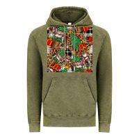 Vintage Olive christmas donkey Vintage Hoodie - FaDigitalArtStudio