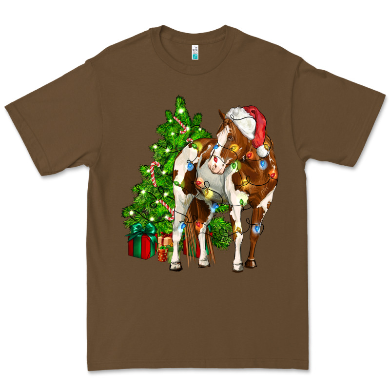 American Paint Horse Christmas Tree Premium Tee by CowGirlArtShop | Teevron