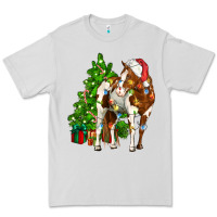 Dove Grey american paint horse christmas tree Premium Tee - CowGirlArtShop