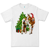White american paint horse christmas tree Premium Tee - CowGirlArtShop