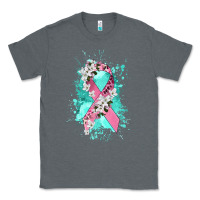 Charcoal Heather cancer ribbon Classic Tee - CowGirlArtShop