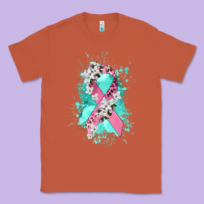 Cancer Ribbon Classic Tee Designed By Cowgirlartshop