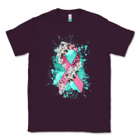 Plum cancer ribbon Classic Tee - CowGirlArtShop