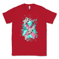 Red cancer ribbon Classic Tee - CowGirlArtShop
