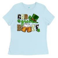 Baby Blue Bad green boozy St. Patrick's Day Ladies Tee - CowGirlArtShop