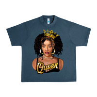 Midnight Navy black queen Urban Heavy Tee - FaDigitalArtStudio