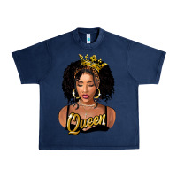 Navy black queen Urban Heavy Tee - FaDigitalArtStudio
