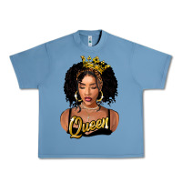 Pebble Blue black queen Urban Heavy Tee - FaDigitalArtStudio