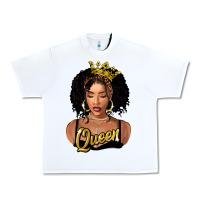 White black queen Urban Heavy Tee - FaDigitalArtStudio
