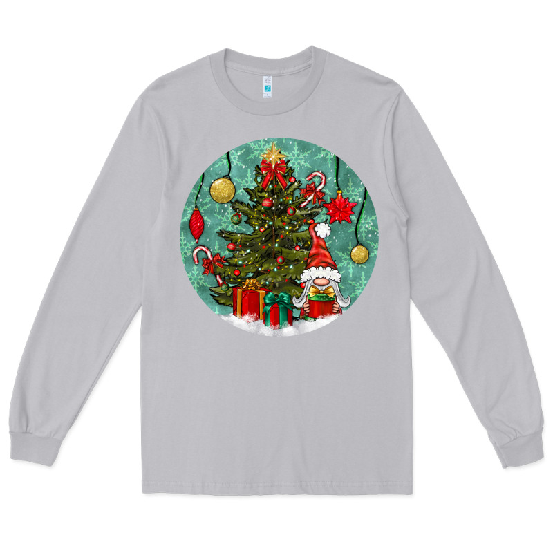 Christmas Tree And Gnome Long Sleeve Tee by BundleAndBundleShop | Teevron