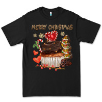 Black merry christmas cupcake chocolate Premium Tee - CowGirlArtShop