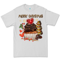 Dove Grey merry christmas cupcake chocolate Premium Tee - CowGirlArtShop